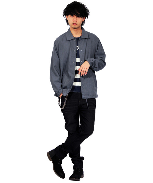 8(eight)(エイト)の「スーツ生地 コーチジャケット ブルゾン(ブルゾン・メンズ・ブラック/ベージュ/グレー・MEDIUM/LARGE)」の19枚目の写真