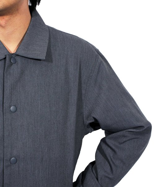 8(eight)(エイト)の「スーツ生地 コーチジャケット ブルゾン(ブルゾン・メンズ・ブラック/ベージュ/グレー・MEDIUM/LARGE)」の9枚目の写真