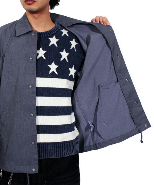 8(eight)(エイト)の「スーツ生地 コーチジャケット ブルゾン(ブルゾン・メンズ・ブラック/ベージュ/グレー・MEDIUM/LARGE)」の13枚目の写真