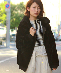 WEGO | WEGO/フェイクファーフードブルゾン(ブルゾン)