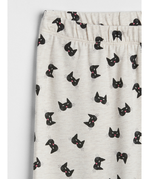 GAP（ギャップ）の「プリントレギンス（ストレッチジャージ）（レギンス/スパッツ・キッズ・ホワイト系その他/ブラック・140cm/130cm/120cm/150cm/160cm/110cm）」の4枚目の写真