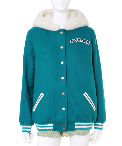 WC（ダブル シー）の「wc/クマ耳ファースタジャン（スタジャン・レディース・スミクロ/グリーン/ブルー・FREE）」の13枚目の写真