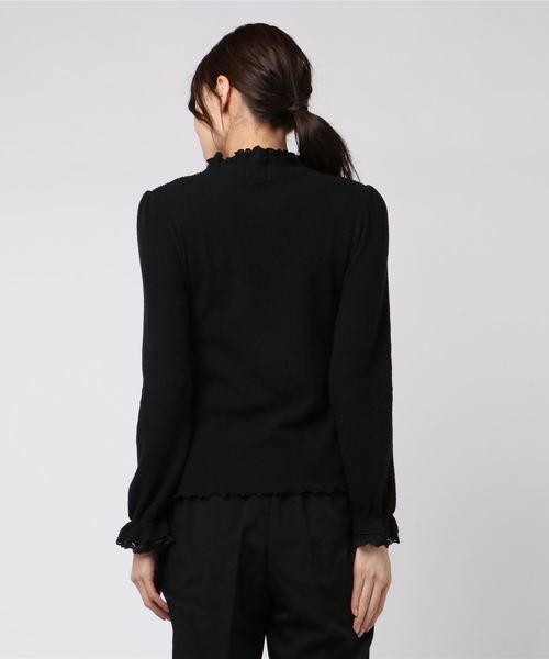 axes femme（アクシーズファム）の「フリルカットプルオーバー（Tシャツ/カットソー・レディース・ピンク/キナリ/ブラック/サックスブルー・MEDIUM）」の10枚目の写真