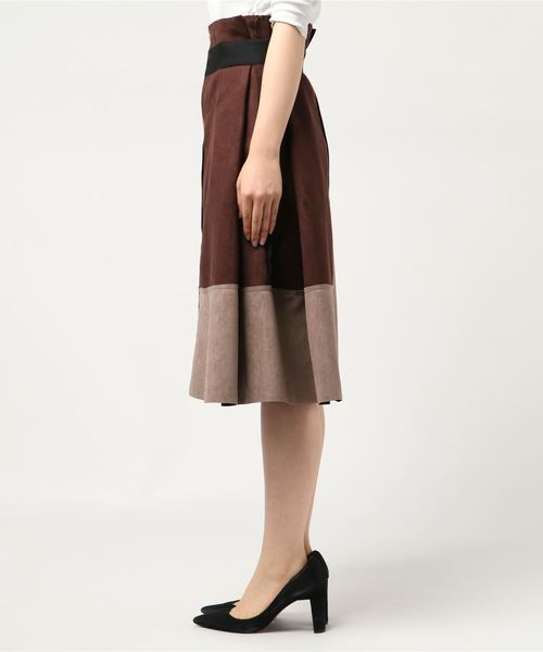 LUGG NAGG(ラグナグ)の「【Jewelobe/ ジュエローブ】 カラーブロッキングスカート(スカート・レディース・レッド/グリーン/ブルー/ブラウン・FREE)」の12枚目の写真