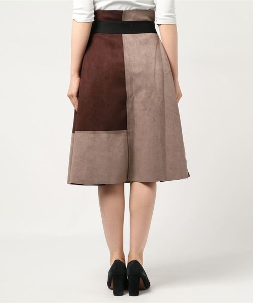 LUGG NAGG(ラグナグ)の「【Jewelobe/ ジュエローブ】 カラーブロッキングスカート(スカート・レディース・レッド/グリーン/ブルー/ブラウン・FREE)」の7枚目の写真