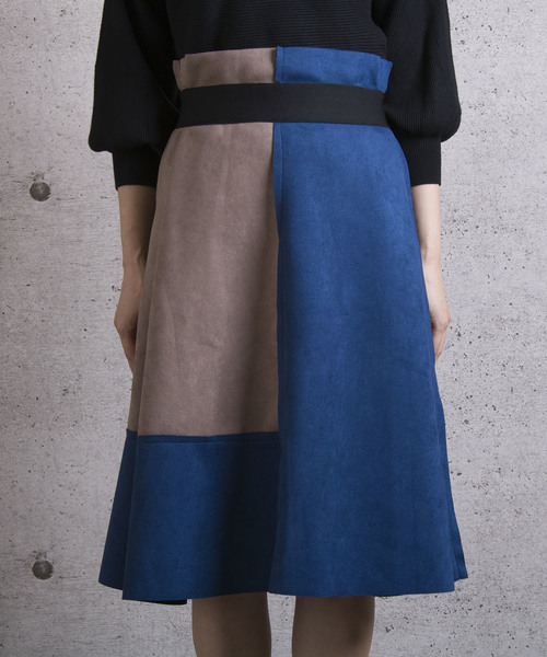 LUGG NAGG(ラグナグ)の「【Jewelobe/ ジュエローブ】 カラーブロッキングスカート(スカート・レディース・レッド/グリーン/ブルー/ブラウン・FREE)」の11枚目の写真