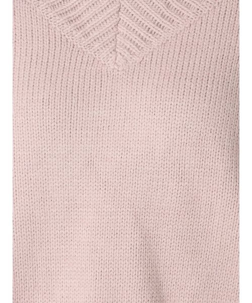 GYDA（ジェイダ）の「VネックダメージニットTOPS（ニット/セーター・レディース・ベージュ/カーキ/ピンク/アイボリー・FREE）」の21枚目の写真