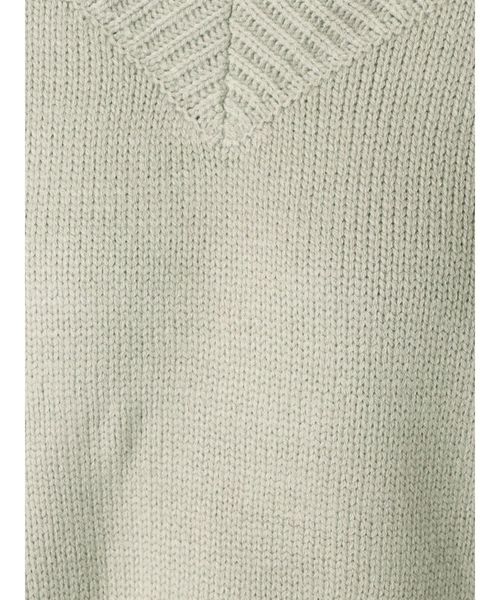 GYDA（ジェイダ）の「VネックダメージニットTOPS（ニット/セーター・レディース・ベージュ/カーキ/ピンク/アイボリー・FREE）」の19枚目の写真