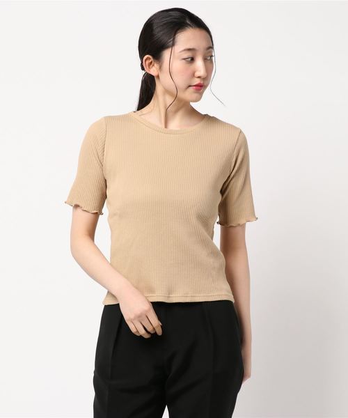 LOWRYS FARM(ローリーズファーム)の「リブタイトSS 832998(Tシャツ/カットソー・レディース・オフホワイト/ブラック/ベージュ/レッド・MEDIUM/LARGE)」の11枚目の写真