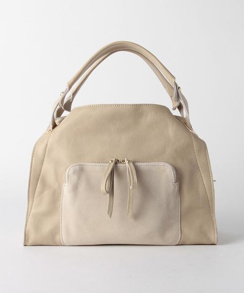 BEAUTY&YOUTH UNITED ARROWS(ビューティーアンドユースユナイテッドアローズ)の「BYTF∵ コンビレザージップ2ウェイトートバッグ2¨◆(ショルダーバッグ・レディース・ブラック/グレー/ナチュラル/ネイビー/ベージュ/マスタード/ライトグレー/ブラウン/その他1・FREE)」の9枚目の写真