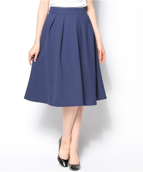ROSE BUD（ローズバッド）の「S-LSK-14104  BACK ZIP TUCK SKIRT（スカート・レディース・ホワイト/セージグリーン/ネイビー・2/1）」の3枚目の写真