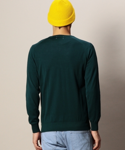 BEAUTY&YOUTH UNITED ARROWS（ビューティーアンドユースユナイテッドアローズ）の「BY フル ファッション 18ゲージ クルーネック ニット（bg4）◆（ニット/セーター・メンズ・ホワイト/ネイビー/ダークグリーン/グレー/シャーベット・MEDIUM/SMALL/LARGE/X-LARGE）」の11枚目の写真