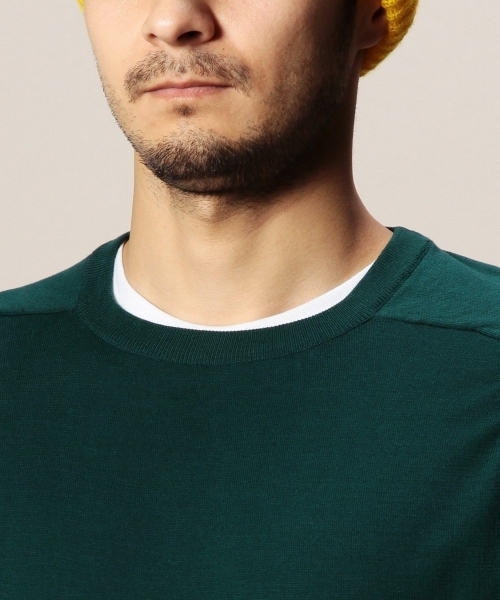 BEAUTY&YOUTH UNITED ARROWS（ビューティーアンドユースユナイテッドアローズ）の「BY フル ファッション 18ゲージ クルーネック ニット（bg4）◆（ニット/セーター・メンズ・ホワイト/ネイビー/ダークグリーン/グレー/シャーベット・MEDIUM/SMALL/LARGE/X-LARGE）」の12枚目の写真