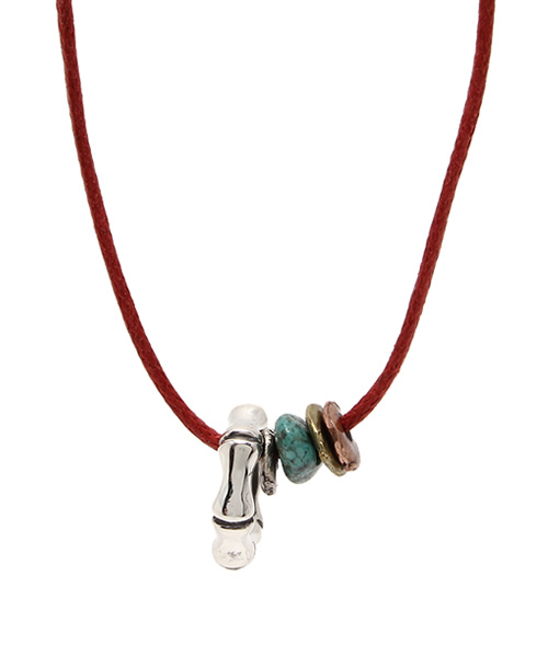 VIVIFY（ビビファイ）の「ネックレス/バンブー（ネックレス・メンズ・レッド/オフホワイト/ブラウン/ベージュ/ブルー/パープル/ブラック・FREE）」の7枚目の写真