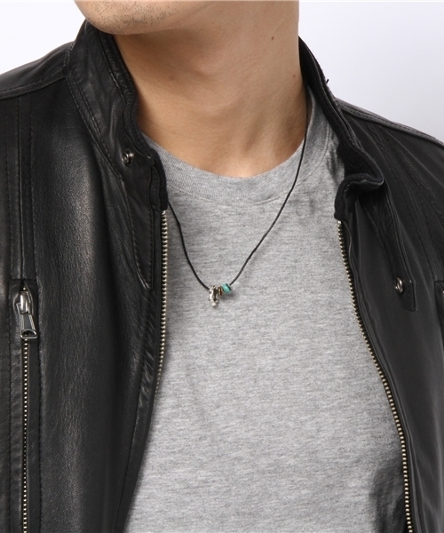 VIVIFY（ビビファイ）の「ネックレス/バンブー（ネックレス・メンズ・レッド/オフホワイト/ブラウン/ベージュ/ブルー/パープル/ブラック・FREE）」の8枚目の写真