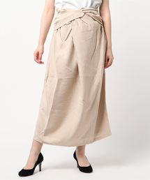 STYLEBLOCK | クレープフロントツイストロングスカート(スカート)