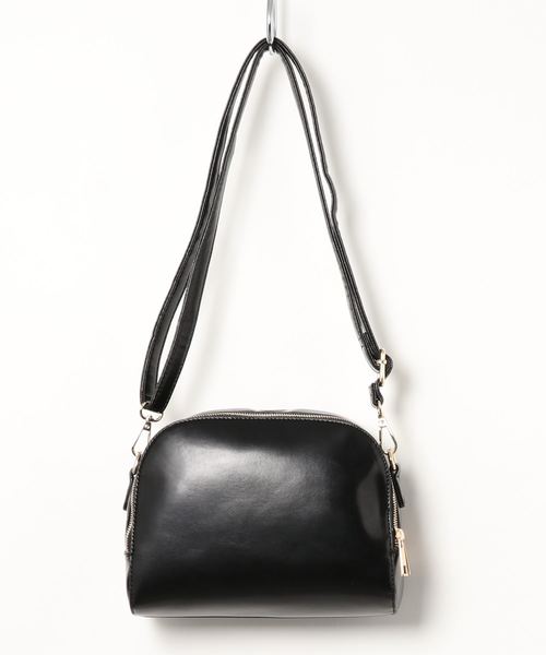 DISCOAT（ディスコート）の「Wファスナーショルダー（ショルダーバッグ・レディース・ブラック/ベージュ/ブラウン・FREE）」の6枚目の写真