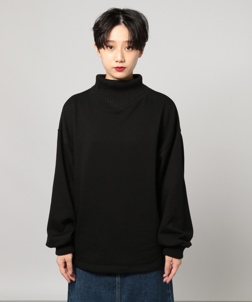 PAGEBOY（ページボーイ）の「2WAYハイネックウラケプルオーバー（スウェット・レディース・パープル/オフホワイト/ブラック/モカ/ピンク系その他・FREE）」の12枚目の写真