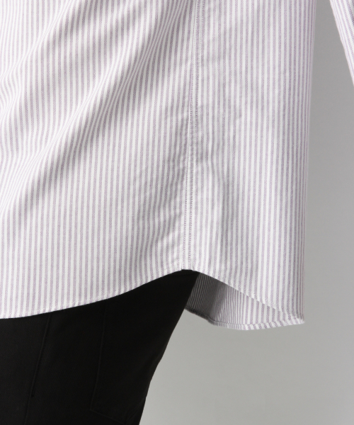 GLOBAL WORK（グローバルワーク）の「オックスフォードストライプシャツ/837129（シャツ/ブラウス・メンズ・ホワイト/パープル/ブルー・SMALL/MEDIUM/LARGE）」の15枚目の写真
