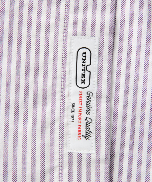 GLOBAL WORK（グローバルワーク）の「オックスフォードストライプシャツ/837129（シャツ/ブラウス・メンズ・ホワイト/パープル/ブルー・SMALL/MEDIUM/LARGE）」の18枚目の写真