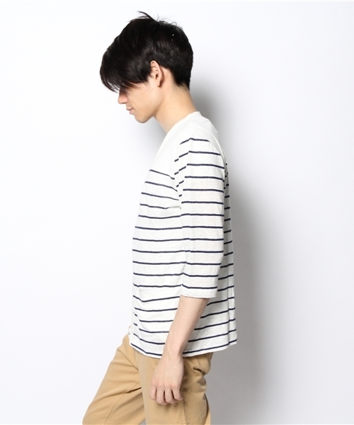 WEGO（ウィゴー）の「WEGO/リネンカーディガン（カーディガン/ボレロ・メンズ・ホワイト/ブルー/ネイビー・LARGE/MEDIUM）」の16枚目の写真