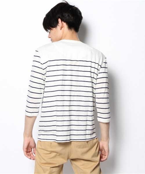 WEGO（ウィゴー）の「WEGO/リネンカーディガン（カーディガン/ボレロ・メンズ・ホワイト/ブルー/ネイビー・LARGE/MEDIUM）」の17枚目の写真