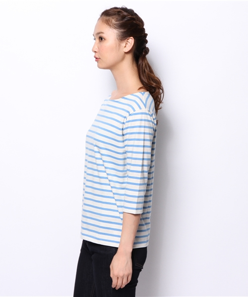 BEAMS LIGHTS Women's（ビームスライツ ウィメンズ）の「BEAMS LIGHTS× CHANTECLAIR / 天竺ボーダーTシャツ（Tシャツ/カットソー・レディース・サックスブルー/ネイビー/その他1・FREE）」の5枚目の写真
