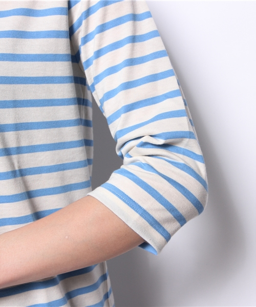 BEAMS LIGHTS Women's（ビームスライツ ウィメンズ）の「BEAMS LIGHTS× CHANTECLAIR / 天竺ボーダーTシャツ（Tシャツ/カットソー・レディース・サックスブルー/ネイビー/その他1・FREE）」の8枚目の写真