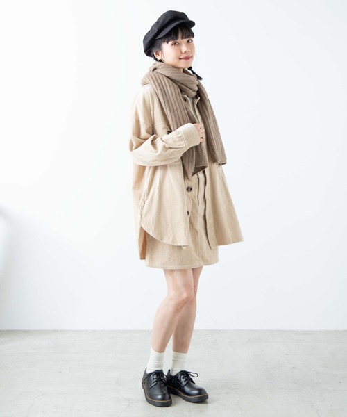 WEGO(ウィゴー)の「WEGO/リブマフラー(マフラー・レディース・ホワイト/ライトグレー/カーキ/ライトブラウン/ダークグレー/ライトピンク・FREE)」の8枚目の写真