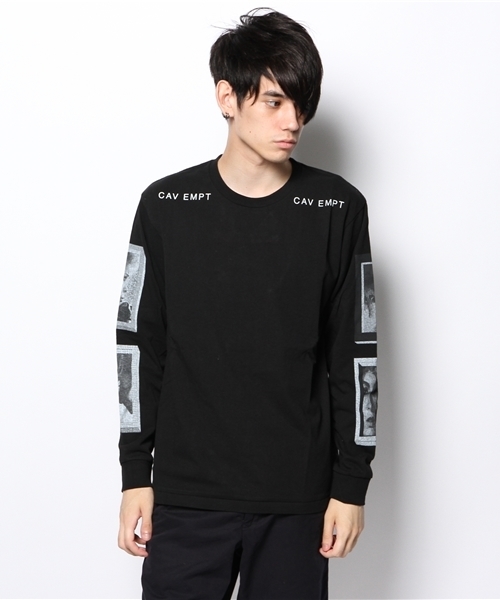 BEAMS T（ビームスティー）の「C.E / ICON L/S（Tシャツ/カットソー・メンズ・ホワイト/ブラック・MEDIUM/LARGE/SMALL）」の9枚目の写真