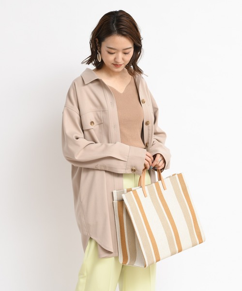 DouDou（ドゥドゥ）の「CPOジャケット（その他アウター・レディース・オフホワイト/ベージュ/オレンジ・FREE）」の2枚目の写真