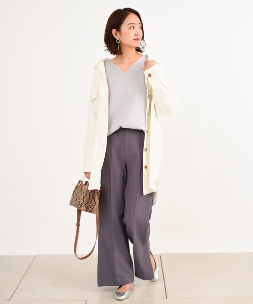 DouDou（ドゥドゥ）の「CPOジャケット（その他アウター・レディース・オフホワイト/ベージュ/オレンジ・FREE）」の4枚目の写真