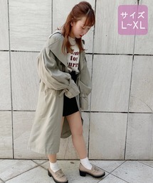 【大きいサイズ】袖ボリュームトレンチコート【ZOZOTOWN限定アイテム】