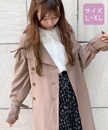 【大きいサイズ】袖ボリュームトレンチコート【ZOZOTOWN限定アイテム】