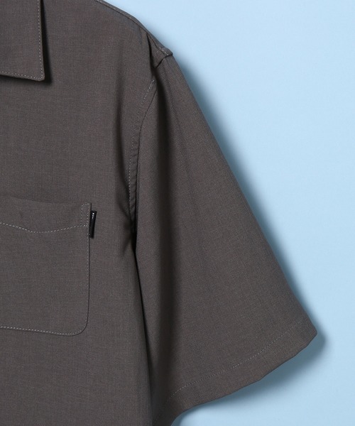 ADAM ET ROPE'（アダムエロペ）の「〈伸縮性・イージーケア〉オープンカラーシャツSET UP（セットアップ・メンズ・ブラック/グレー/ベージュ・M/L/LL）」の21枚目の写真