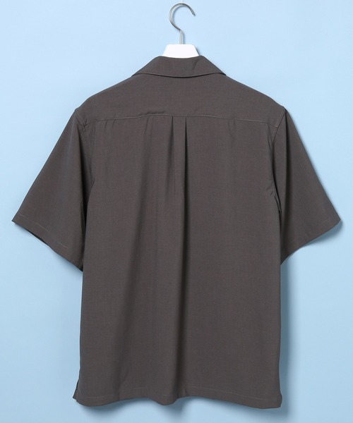 ADAM ET ROPE'（アダムエロペ）の「〈伸縮性・イージーケア〉オープンカラーシャツSET UP（セットアップ・メンズ・ブラック/グレー/ベージュ・M/L/LL）」の19枚目の写真