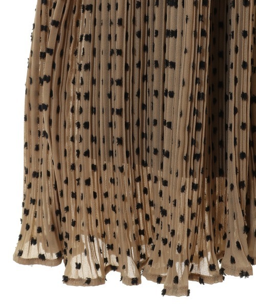 CLANE（クラネ）の「DOT JACQUARD PLEAT ONE PIECE（ワンピース）」 - WEAR