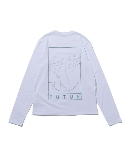 FUTUR（フューチャー）の「＜FUTUR＞ LOGO LS TEE/Tシャツ □□（Tシャツ/カットソー・メンズ・ブラック/ホワイト・LARGE/MEDIUM/X-LARGE）」の9枚目の写真