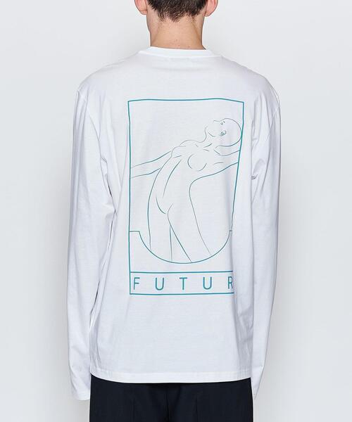 FUTUR（フューチャー）の「＜FUTUR＞ LOGO LS TEE/Tシャツ □□（Tシャツ/カットソー・メンズ・ブラック/ホワイト・LARGE/MEDIUM/X-LARGE）」の14枚目の写真
