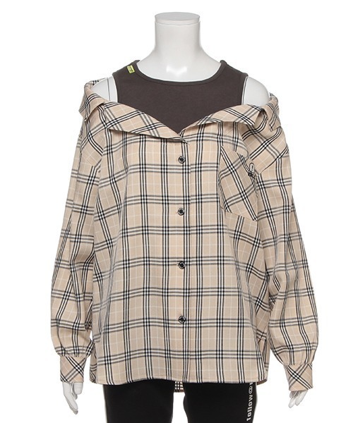 ☆BLUE CROSS girls レイヤード風チェックシャツ(新品)☆ ☆BLUE CROSS girls レイヤード風チェックシャツ(新品)☆ - メルカリ