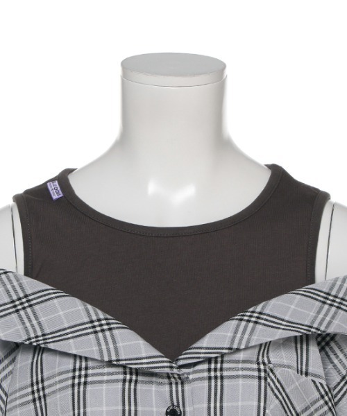 ☆BLUE CROSS girls レイヤード風チェックシャツ(新品)☆ ☆BLUE CROSS girls レイヤード風チェックシャツ(新品)☆ - メルカリ