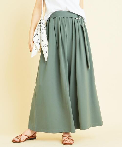 BEAUTY&YOUTH UNITED ARROWS(ビューティーアンドユースユナイテッドアローズ)の「【WEB限定】by ※∴ベルト付きカットソーワイドイージーパンツ -2WAY/ウォッシャブル- о(その他パンツ・レディース・ベージュ/ブラック/オリーブ/ダークブラウン・FREE)」の4枚目の写真