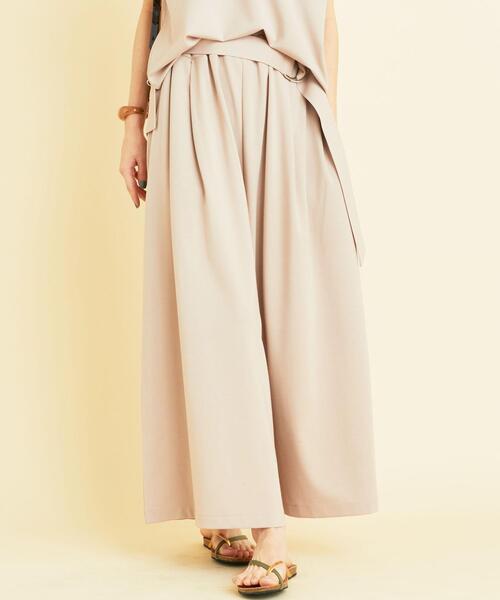 BEAUTY&YOUTH UNITED ARROWS(ビューティーアンドユースユナイテッドアローズ)の「【WEB限定】by ※∴ベルト付きカットソーワイドイージーパンツ -2WAY/ウォッシャブル- о(その他パンツ・レディース・ベージュ/ブラック/オリーブ/ダークブラウン・FREE)」の20枚目の写真