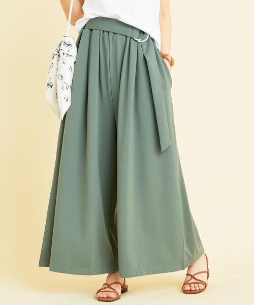 BEAUTY&YOUTH UNITED ARROWS(ビューティーアンドユースユナイテッドアローズ)の「【WEB限定】by ※∴ベルト付きカットソーワイドイージーパンツ -2WAY/ウォッシャブル- о(その他パンツ・レディース・ベージュ/ブラック/オリーブ/ダークブラウン・FREE)」の16枚目の写真