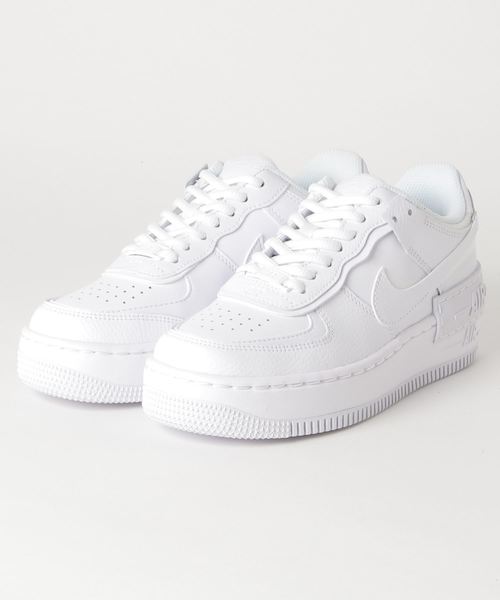 NIKE(ナイキ)の「NIKE/ナイキ WMS AIR FORCE 1 SHADOW/ウィメンズ エアフォース 1 シャドウ(AF1)(スニーカー・レディース・ホワイト・23cm/24cm/23.5cm/25cm/24.5cm/22.5cm)」の1枚目の写真
