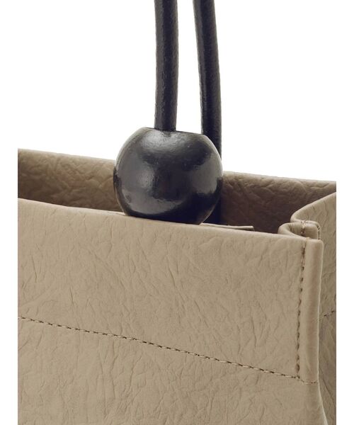 dazzlin（ダズリン）の「ペーパーライクバッグ（ハンドバッグ・レディース・ベージュ・FREE）」の8枚目の写真