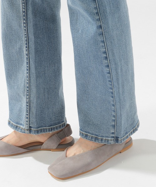 BAYFLOW(ベイフロー)の「ブーツカットデニム(デニムパンツ・レディース・ライトブルー/ブラック/ネイビー/ブルー・LARGE/SMALL/MEDIUM)」の7枚目の写真