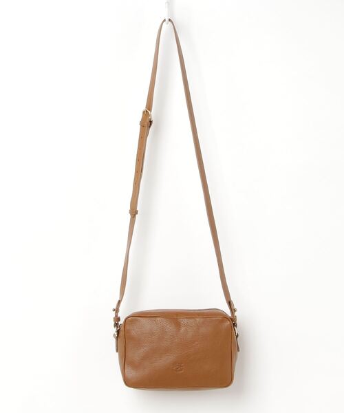 IL BISONTE（イルビゾンテ）の「IL BISONTE / ORIGINAL LEATHER / クロスボディバッグ（ショルダーバッグ・レディース・ブラック/ダークブラウン/オリーブ/グリーン/ライトブラウン/レンガ/ナチュラル/グレー/レッド・FREE）」の7枚目の写真