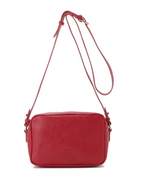 IL BISONTE レッド ショルダーバッグ