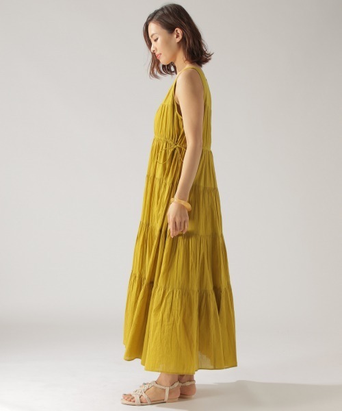 BAYFLOW（ベイフロー）の「ティアードワンピース（ワンピース・レディース・オレンジ/マスタード/チャコール・FREE）」の8枚目の写真